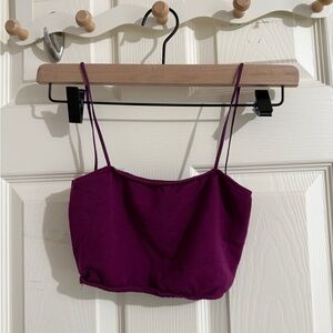 Urban Outfitters Deep Purple Crop Top